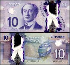 Counterfeit 10 Canadian Dollar Bills