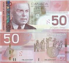 Counterfeit 50 Canadian Dollar Bills