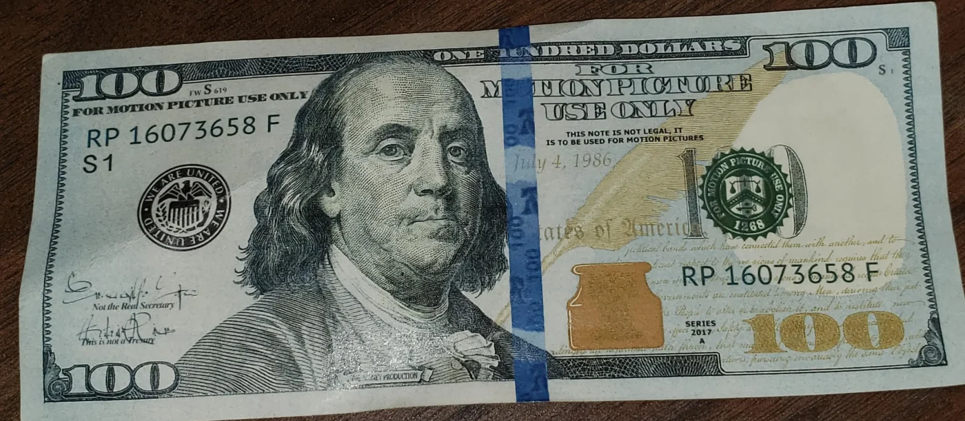 Movie Money Prop